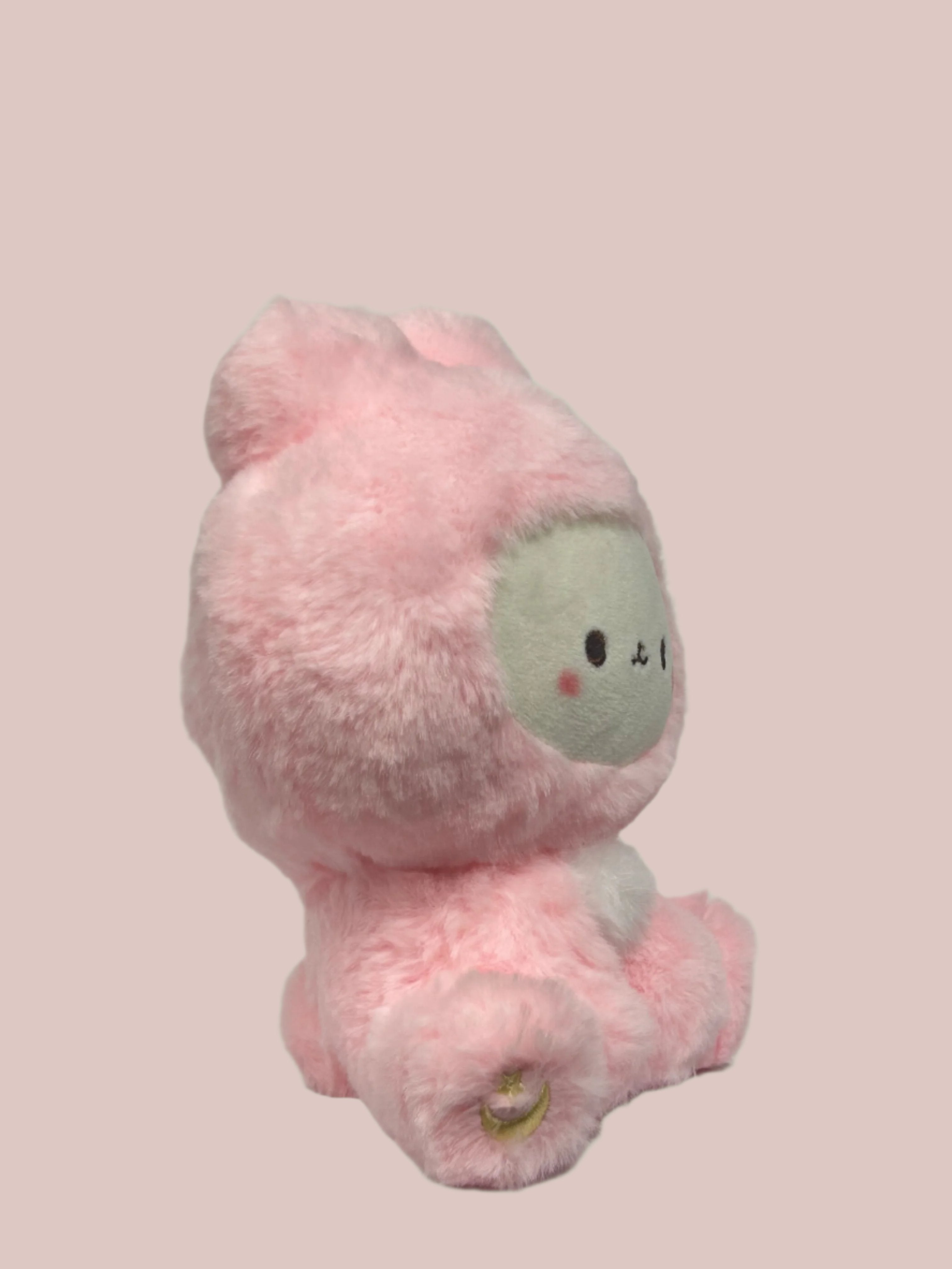 These cuddly Pastel Hooded Animal Plushies are perfect for snuggling at bedtime. Dressed in their soft pastel animal character onesies, they are great for display or for some cozy playtime. Their feet feature individually embroidered shapes making them even cuter with adorable attention to detail! Collect them all or give them as the most adorable gifts!