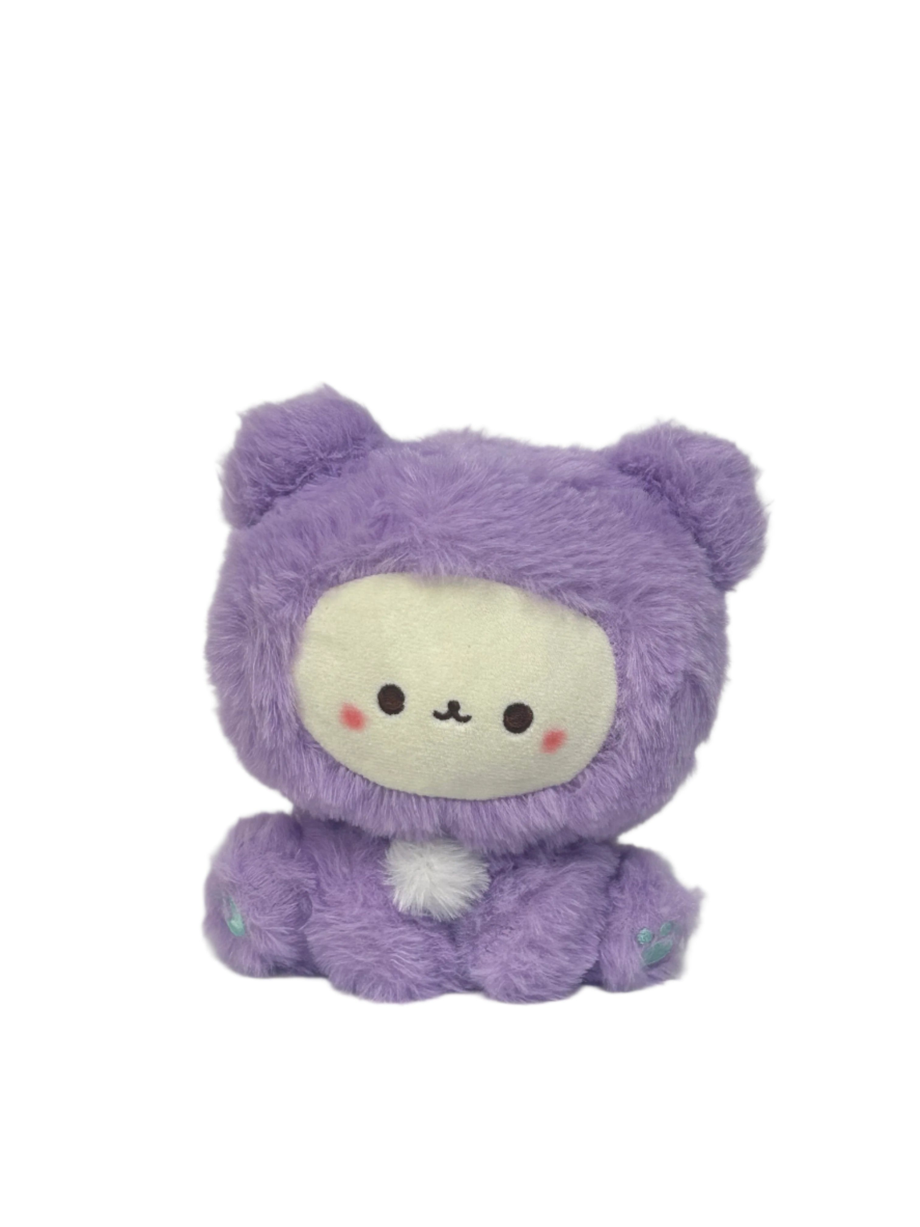 These cuddly Pastel Hooded Animal Plushies are perfect for snuggling at bedtime. Dressed in their soft pastel animal character onesies, they are great for display or for some cozy playtime. Their feet feature individually embroidered shapes making them even cuter with adorable attention to detail! Collect them all or give them as the most adorable gifts!