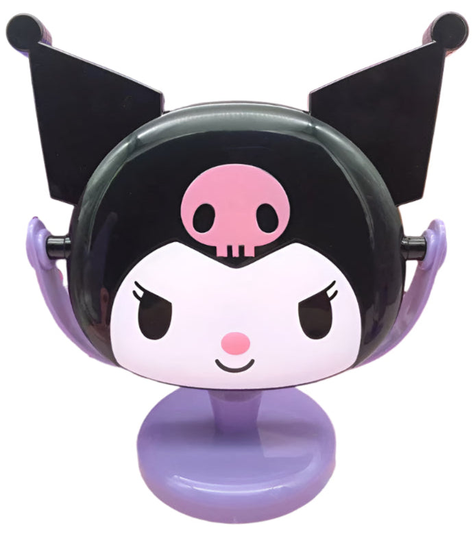 Mirror, mirror, with Kuromi flair - who's the most kawaii of them all? You are, of course! Especially with this absolutely adorable Kuromi Face Rotating Vanity Mirror by your side!

This two-sided beauty essential features our favorite rebel princess Kuromi in a striking black and purple design that'll make your vanity space totally social-media-worthy. One side offers regular reflection for your everyday glam, while the other features My Melody's face.