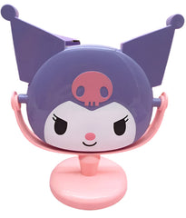 Mirror, mirror, with Kuromi flair - who's the most kawaii of them all? You are, of course! Especially with this absolutely adorable Kuromi Face Rotating Vanity Mirror by your side!

This two-sided beauty essential features our favorite rebel princess Kuromi in a pink and purple design that'll make your vanity space totally social-media-worthy. One side offers regular reflection for your everyday glam, while the other features My Melody's face.