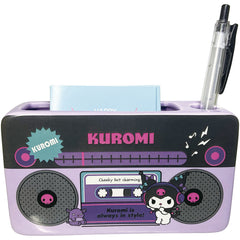 Add a touch of nostalgia to your workspace with this collectible Kuromi Porcelain 90s Style Desk Organizer. This charming organizer features the beloved Sanrio character in a retro design, perfect for fans of the 90s aesthetic. With compartments for pens, and even your phone, it's both a functional and adorable addition to any desk.