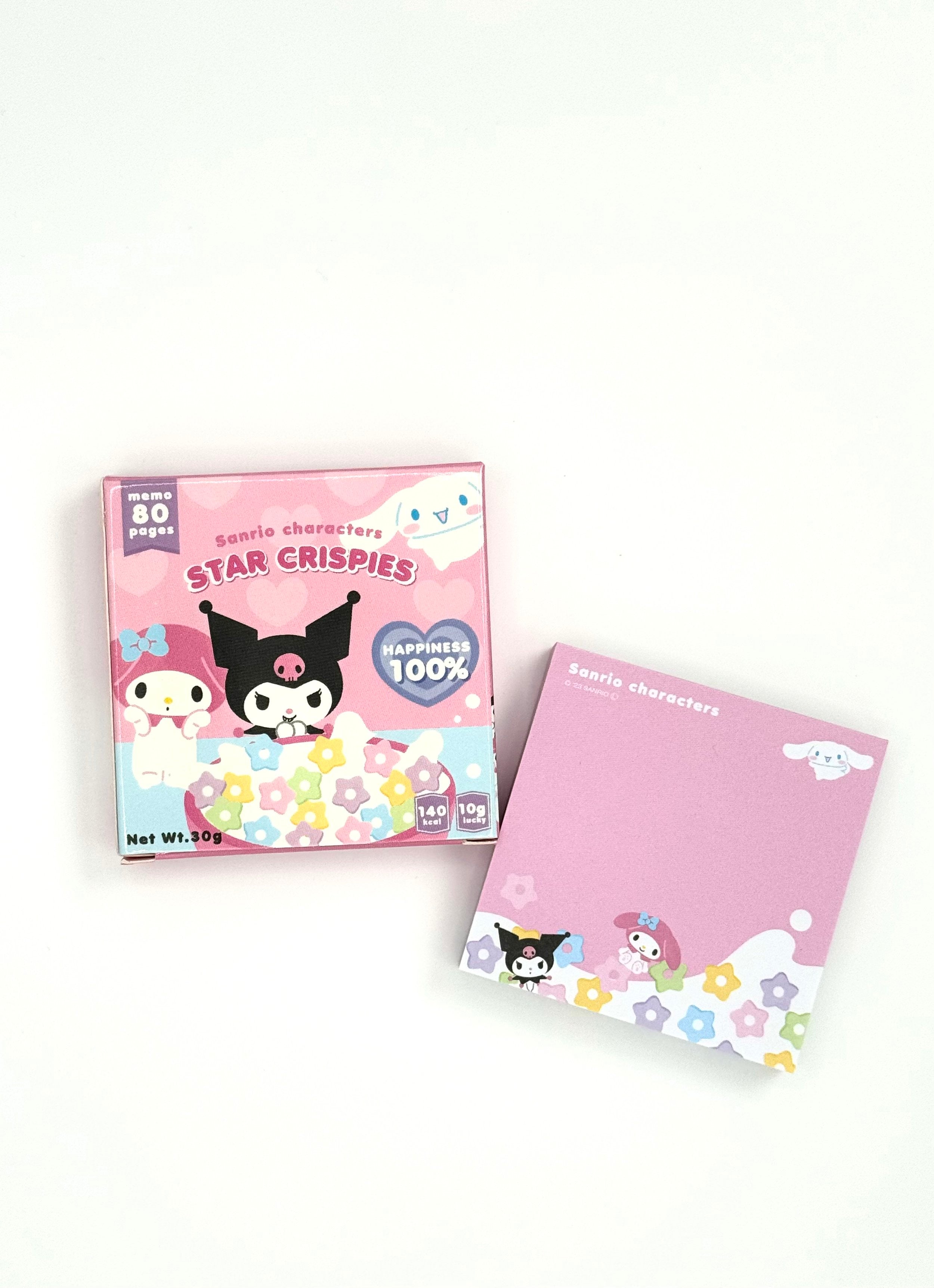 Presenting the delightful Sanrio Candy Box Series Memo Pads, these stationery items are a must-have for anyone who appreciates a touch of cuteness with their competence!   Choose from 4 equally adorable sets, each with a different style of sweet-treat branding and featuring your favourite Sanrio characters - My Melody, Kuromi, Pompompurin, Hangyodon and Pochacco all add a cheerful touch of kawaii to these nifty notes!  