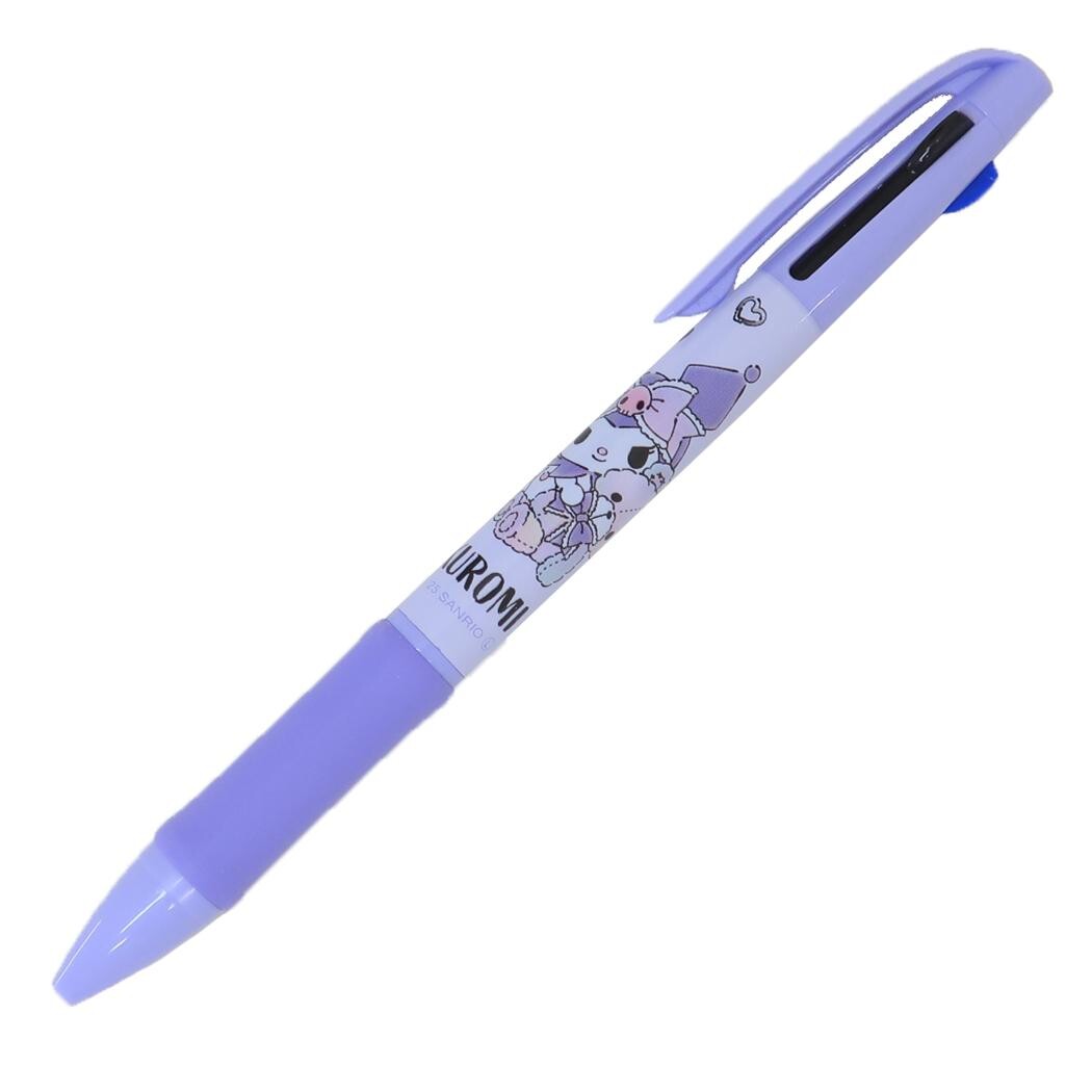 This classic Sanrio item combines cute design with everyday practicality. The 3-color ink makes it easy to switch between writing styles, keeping your notes organized and colorful. Its compact size and smooth writing make it a reliable go-to pen for daily use or a charming gift for any Kuromi fan.