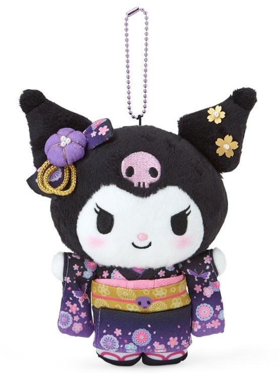 Celebrate Japanese tradition and Kuromi's edgy elegance with this breathtaking plush keychain! Dressed in a beautifully detailed purple kimono, Kuromi embodies elegance with her bow turned into an antique-style, golden flowers, and intricate floral patterns.

Kuromi wears a luxurious kimono adorned with delicate floral patterns, highlighting traditional Japanese aesthetics. Her outfit is complete with a matching obi sash and accent bow.

This absolutely gorgeous and unique piece is the perfect addition to a