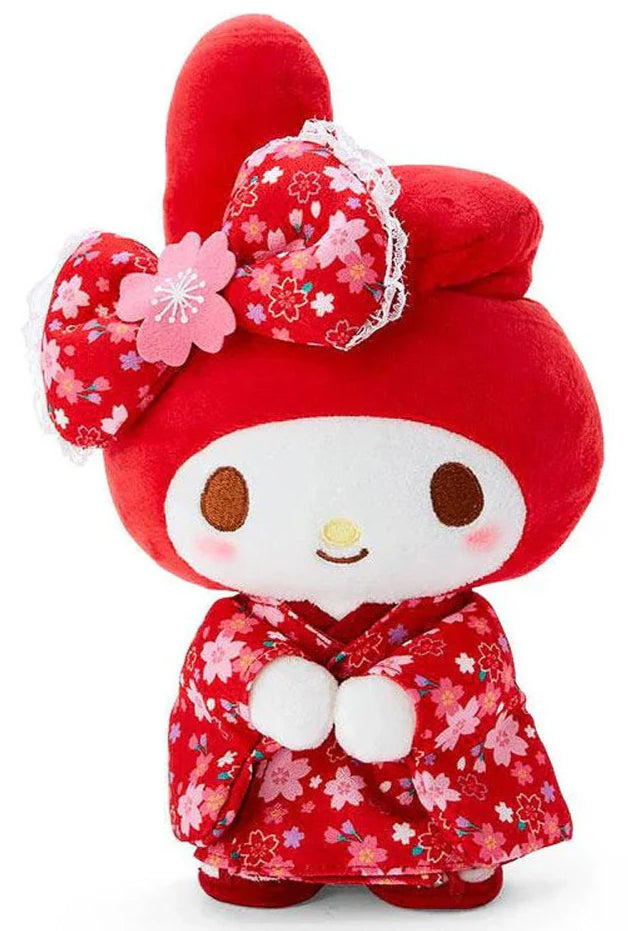 My Melody, charming generations of admirers for decades, appears as a high quality plush in cherry blossom kimono with matching sakura bow. Vibrant reds and flushing cheeks bring the fire.

Sanrio collectors, grab this special Red Cherry Blossom Kimono My Melody Plushie while supplies last!

This is the amazing large version!