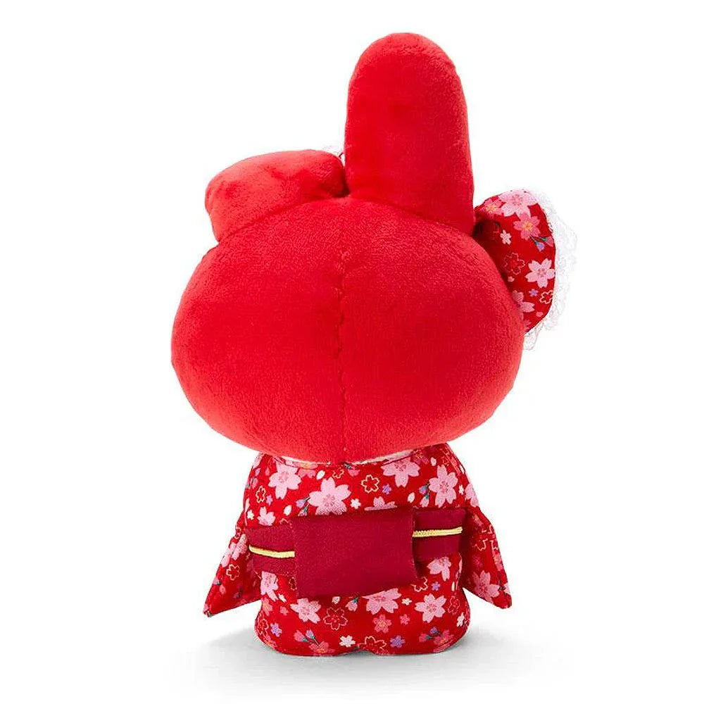 My Melody, charming generations of admirers for decades, appears as a high quality plush in cherry blossom kimono with matching sakura bow. Vibrant reds and flushing cheeks bring the fire.

Sanrio collectors, grab this special Red Cherry Blossom Kimono My Melody Plushie while supplies last!

This is the amazing large version!