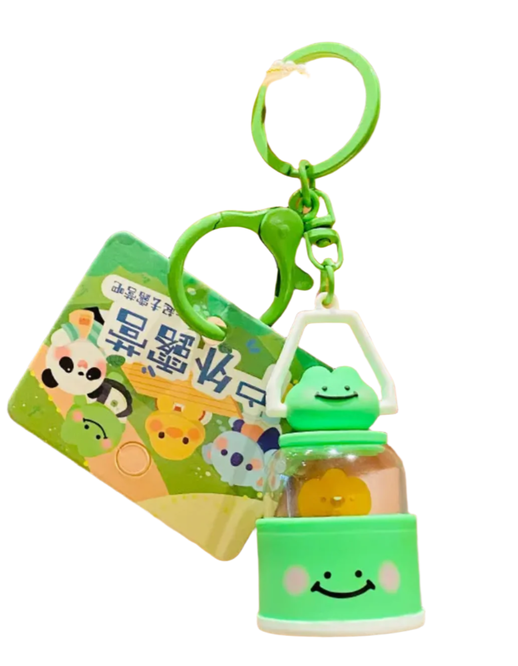 Brighten up your outdoor adventures with our Light-Up Frog Camping Lantern Keychain. This adorable and functional keychain features an endearing smiley frog design that doubles as a mini lantern, perfect for camping, hiking, or adding a whimsical touch to your everyday keys.