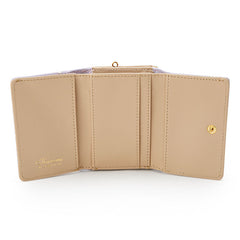 Add a touch of adorable charm to your daily essentials with this YLilac Kuromi Sanrio Gold Bow Wallet! Perfect for fans of the beloved Sanrio character, Kuromi, this wallet is as functional as it is cute.

Featuring Kuromi in a lilac purple design, the wallet is accented with a stylish gold bow and gold clasp, giving it a chic, feminine look.

Made from durable synthetic leather, with multiple compartments for cards, cash, and coins.