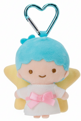 Bring a splash of cuteness to your day with the Little Twin Stars Kiki Mini Mascot Heart Clasp Plush Keychain! Featuring the beloved Kiki character in a mini plush form, this keychain is both adorable and practical. With his cute smile and cheerful demeanor, Kiki is sure to brighten up your keys, bag, or backpack.