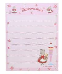 Marroncream Bunny Sundae Cherry Pop Notepad