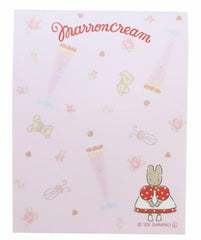 Marroncream Bunny Sundae Cherry Pop Notepad