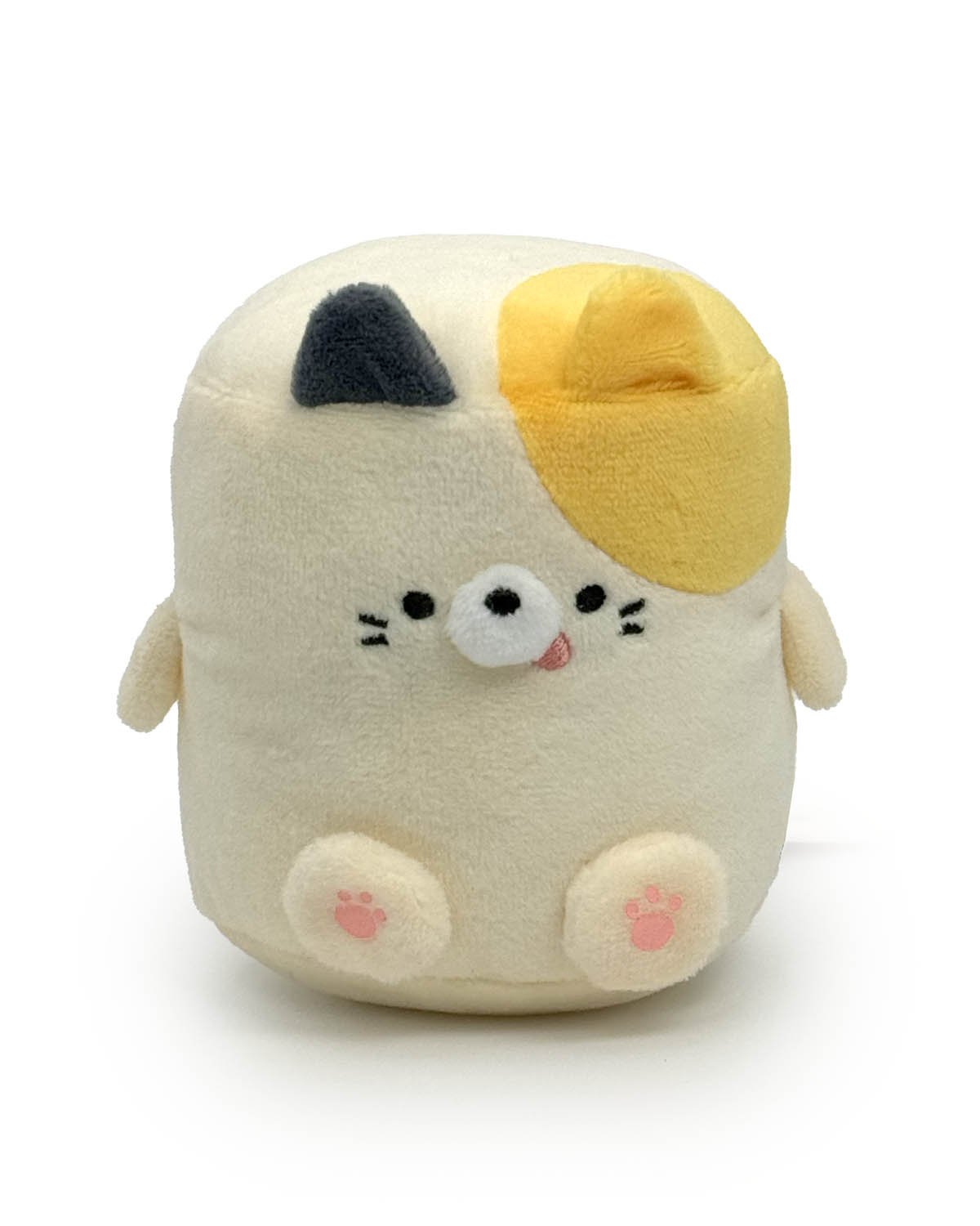 the Marshmallow Kitty Plushie stuffed cats: a delightful fusion of fluffy marshmallow and cuddly cat! Crafted with the softest plush material, these unique and adorable stuffed animals capture the essence of a playful kitten in its round, squishy form. Fun and stackable!