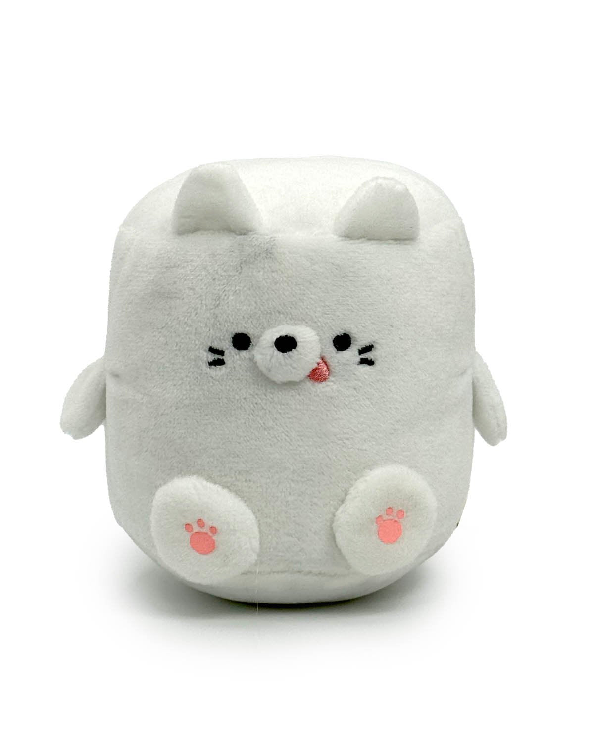 the Marshmallow Kitty Plushie stuffed cats: a delightful fusion of fluffy marshmallow and cuddly cat! Crafted with the softest plush material, these unique and adorable stuffed animals capture the essence of a playful kitten in its round, squishy form. Fun and stackable!