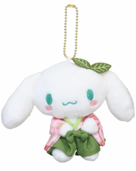 Suppose you miss the beauty of spring and the lovely fragrance of cherry blossoms. Have it forever with the Matcha Sakura Garden Kimono Cinnamoroll Plush Keychain, an enchanting mix of traditional Japanese elegance and kawaii charm.

Cinnamoroll's gentle expression and detailed kimono design make his charm as lovely as the spring flower. The vibrant green color and delicate sakura motifs give him a unique and charming look. This plush keychain also reflects the cultural significance of cherry blossoms