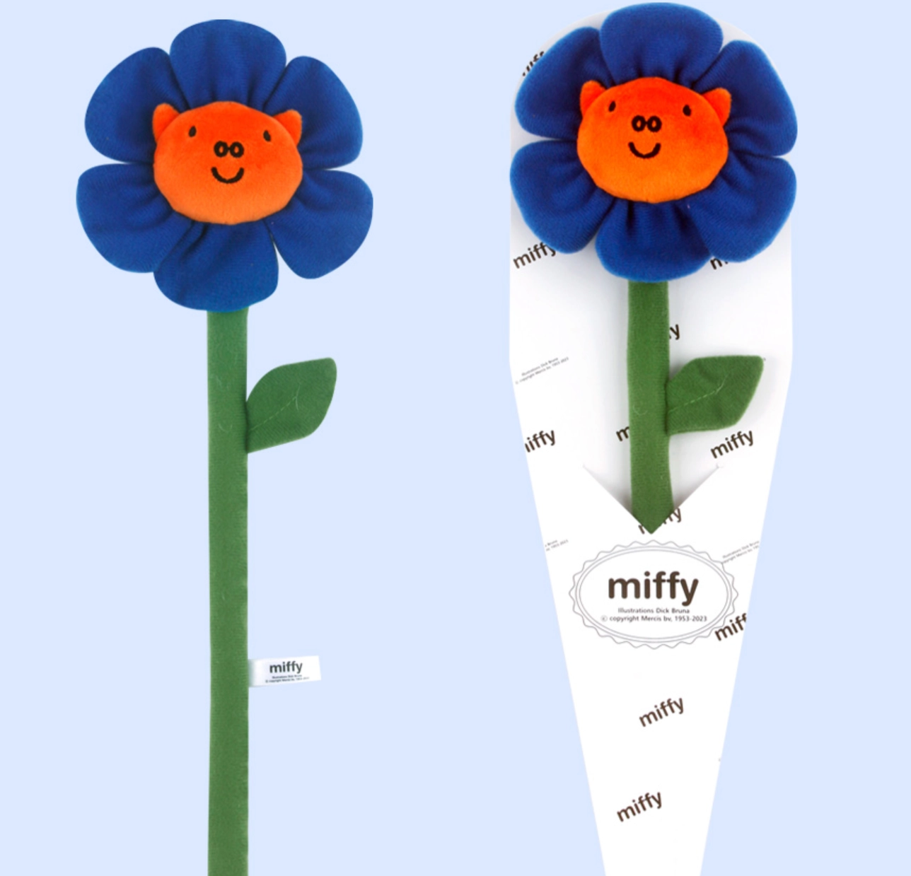 Our Miffy Bouquet Buddies Plush Flowers can be used in a variety of ways to brighten your life- beautify the spaces in your home with a fabulously placed bouquet, wrap it around your daily bag or backpack, or wear it as a fun accessory around your wrist.