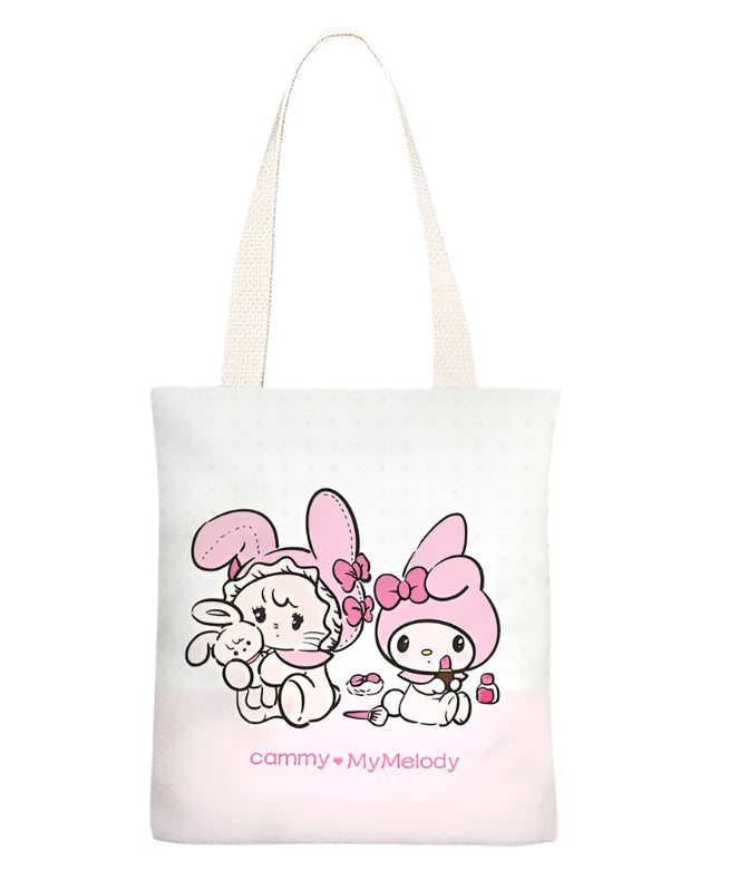 The legendary Sanrio collaborates with famous Japanese illustrator Mikko and the result is squeal-worthy kawaii. These Mikko x Sanrio Illustrated Tote Bags are ready to accompany you, books, study materials or other essentials in tow.  A nice, thick cotton with canvas straps and a zippered inner bag make for a trustworthy carrier. It’s fashion and function combined.