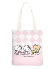 The legendary Sanrio collaborates with famous Japanese illustrator Mikko and the result is squeal-worthy kawaii. These Mikko x Sanrio Illustrated Tote Bags are ready to accompany you, books, study materials or other essentials in tow.  A nice, thick cotton with canvas straps and a zippered inner bag make for a trustworthy carrier. It’s fashion and function combined.