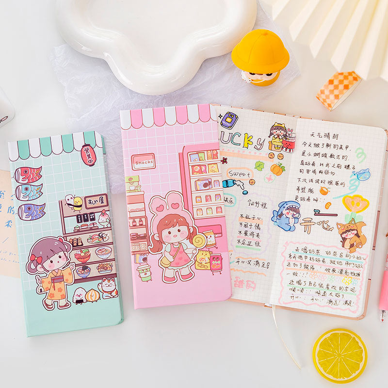 Mochi Girl Yummy Series Hardcover Grid Journals