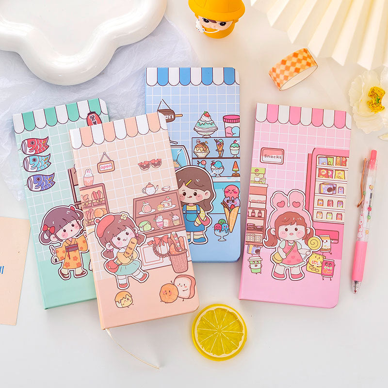 Mochi Girl Yummy Series Hardcover Grid Journals