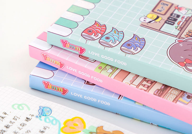 Mochi Girl Yummy Series Hardcover Grid Journals