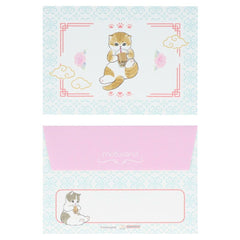 Mofusand Boba Lounge Die-Cut Mini Letter Set
