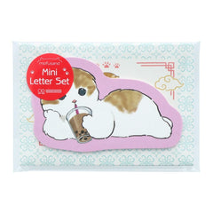 Mofusand Boba Lounge Die-Cut Mini Letter Set