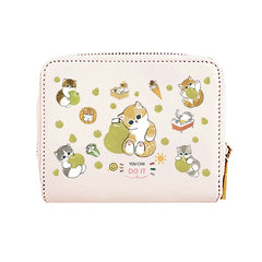 Mofusand Cat 'You Can Do It' Green Fruits Wallet