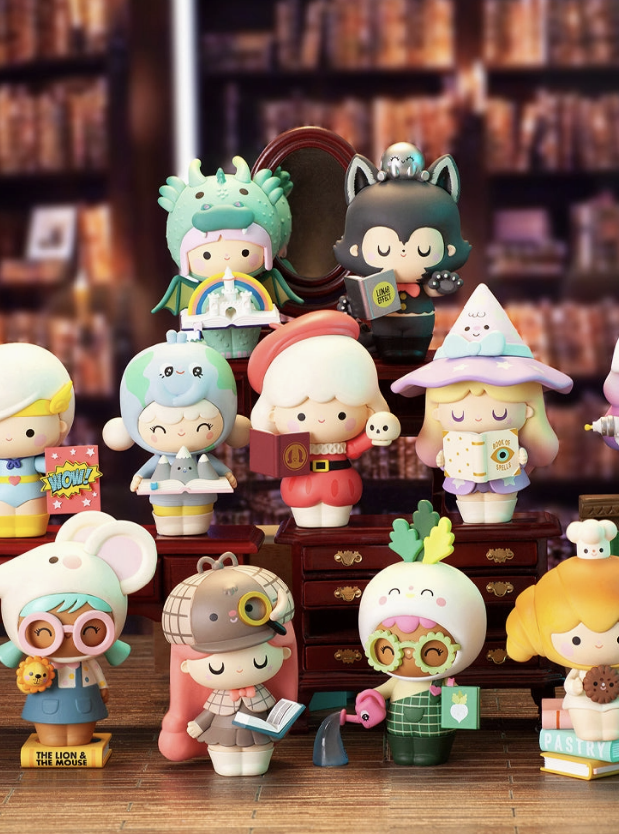  High qualty material and construction make these figures the perfect collectible, but its charming and lovable appearance makes it an equally dleightful play toy for children over the age of three.  Momiji Book Shop Blind Boxes