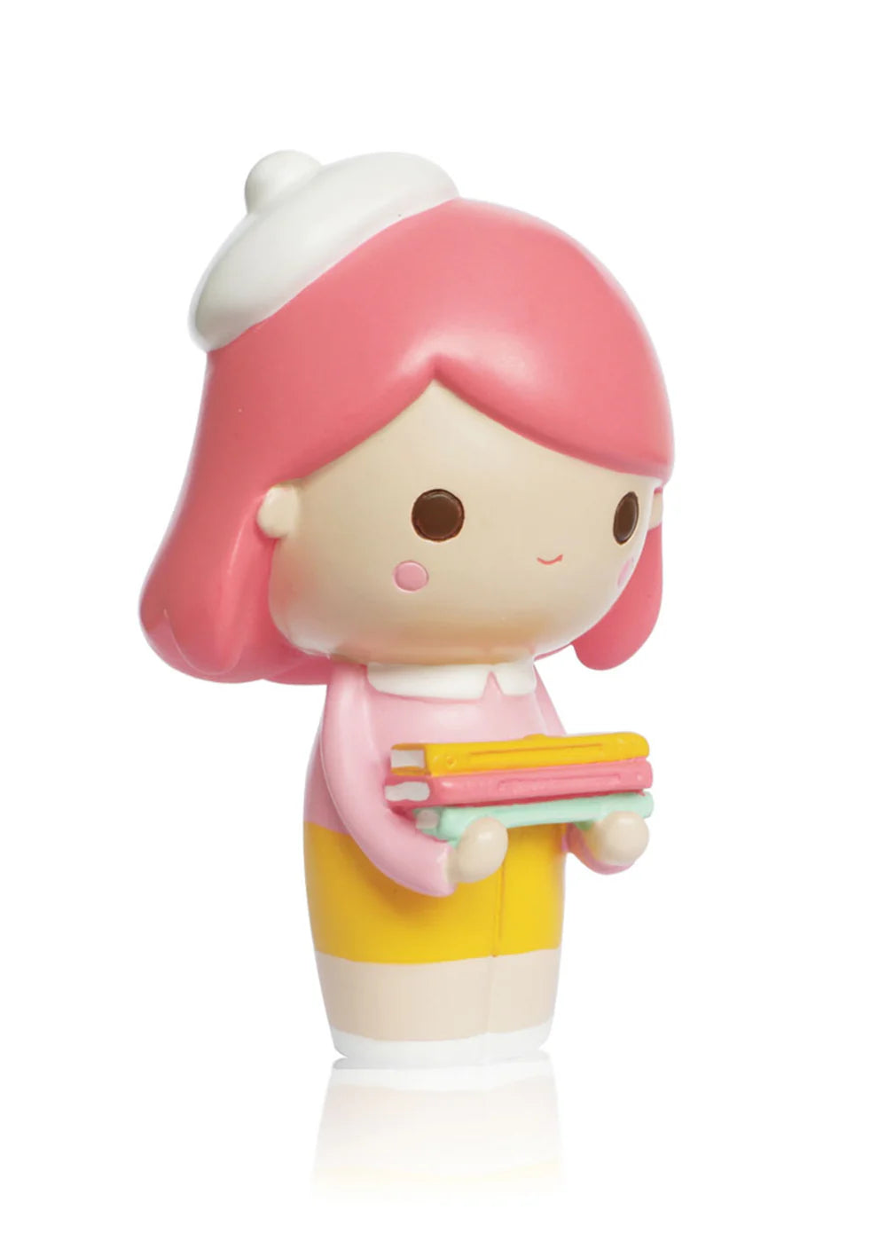 If you're a quirky girl or a bookworm who always has their nose in a book, you're going to adore the Momiji Curiosity Vinyl Figurine Doll. Momiji is a Japanese sensation, especially among collectors, and it’s easy to see why. This vinyl figurine, colorful and kind, brings much encouragement to anyone glancing in her direction.