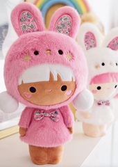 Featuring super soft plush fabric, embroidered details, and ditsy floral accessories.&nbsp; With adorable bunny rabbit ears, Momiji Raspberry Sorbet Pascale Plushie sold out in only a few weeks but she’s back… for now! Soft, huggable, iconic characters for collectors and lovers of all things wholesome and cute.