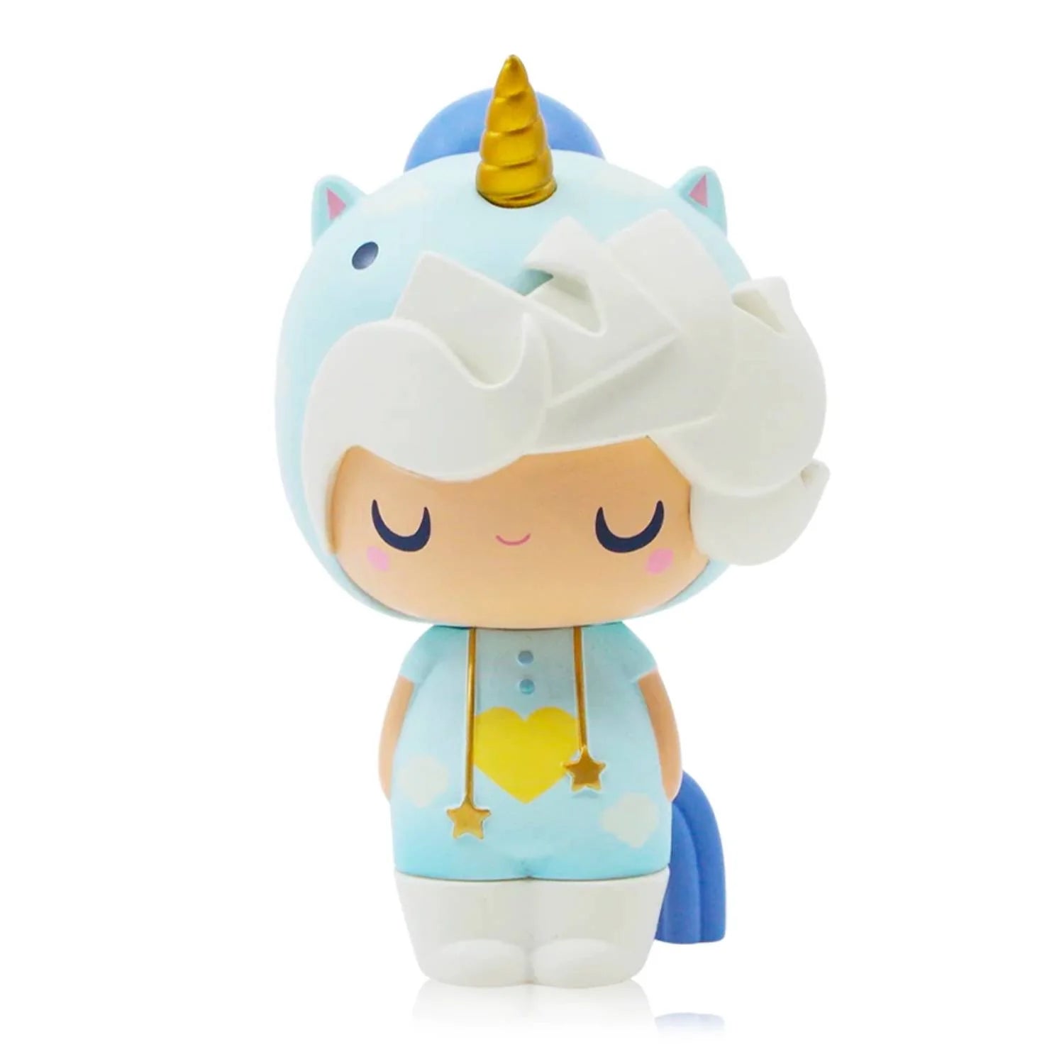 Little Starlight Girl is all set to dazzle her fans in the latest celestial-themed outfit of the season. With her radiant golden details, she shines like a star in the sky. The Momiji Little Starlight Girl Unicorn Vinyl Figurine Doll is a must-have for anyone who believes in making their dreams come true!