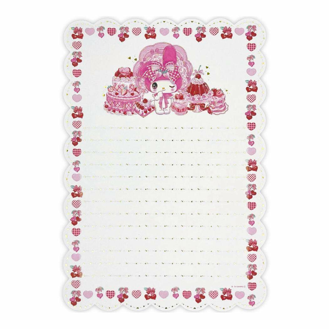 My Melody Sanrio X Ame No Mori Fumika Collaboration Letter Set