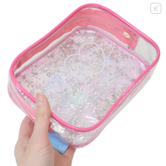 My Melody 50th Anniversary Claw Machine Falling Glitter Zip Pouch