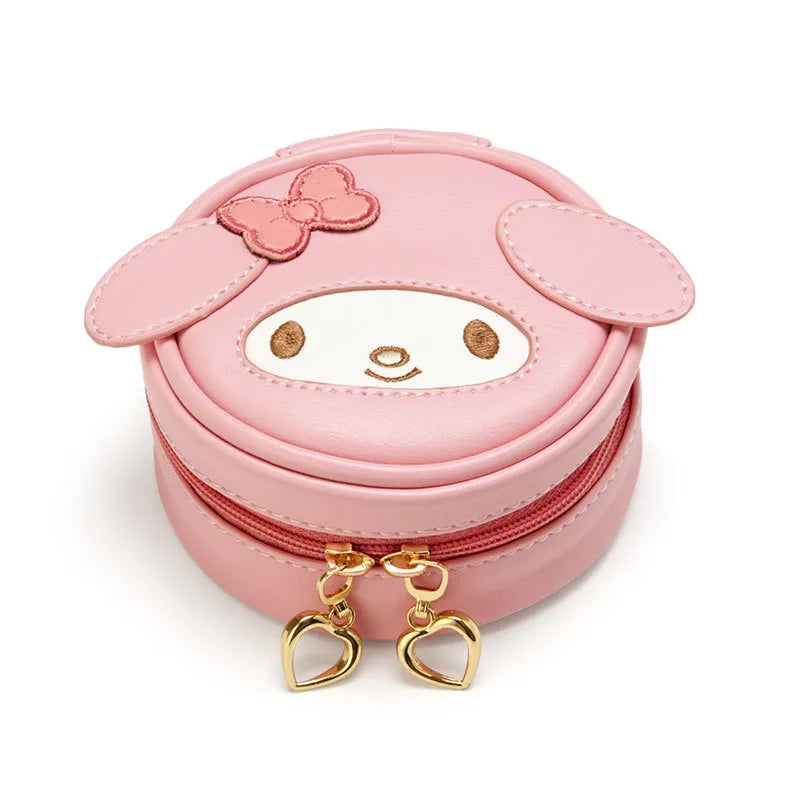 Perfect for gifting or keeping, this My Melody Circle Jewelry Box features irresistible cuteness and everyday functionality! It's compact and fits effortlessly into your bag or sits prettily on your vanity. The durable construction ensures your jewelry stays protected, while the smooth, rounded shape adds a touch of playful style to your collection.