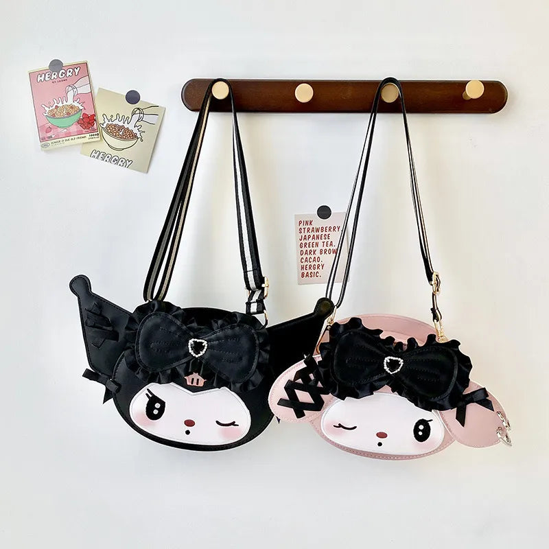 Giving major high fashion vibes, our My Melody Diva Vibes Shoulder Bag is a limited edition accessory for those who&nbsp;love blending adorable charm with fashionable flair. This bag is a must-have for fans of My Melody who want to carry a touch of kawaii magic wherever they go.

Featuring My Melody’s sweet face and signature bow, paired with glamorous accents for a sophisticated twist, like the jewel embellished bow, corset detailing on the ears, and two heart-shaped keyrings as "earrings."