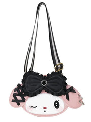 Giving major high fashion vibes, our My Melody Diva Vibes Shoulder Bag is a limited edition accessory for those who&nbsp;love blending adorable charm with fashionable flair. This bag is a must-have for fans of My Melody who want to carry a touch of kawaii magic wherever they go.

Featuring My Melody’s sweet face and signature bow, paired with glamorous accents for a sophisticated twist, like the jewel embellished bow, corset detailing on the ears, and two heart-shaped keyrings as "earrings."