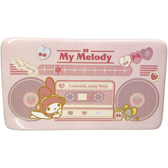 Add a touch of nostalgia to your workspace with this collectible My Melody Porcelain Boombox 90s Style Desk Organizer.

This charming organizer features the beloved Sanrio character in a retro design, perfect for fans of the 90s aesthetic. With compartments for pens, and even your phone, it's a functional and adorable addition to any desk.