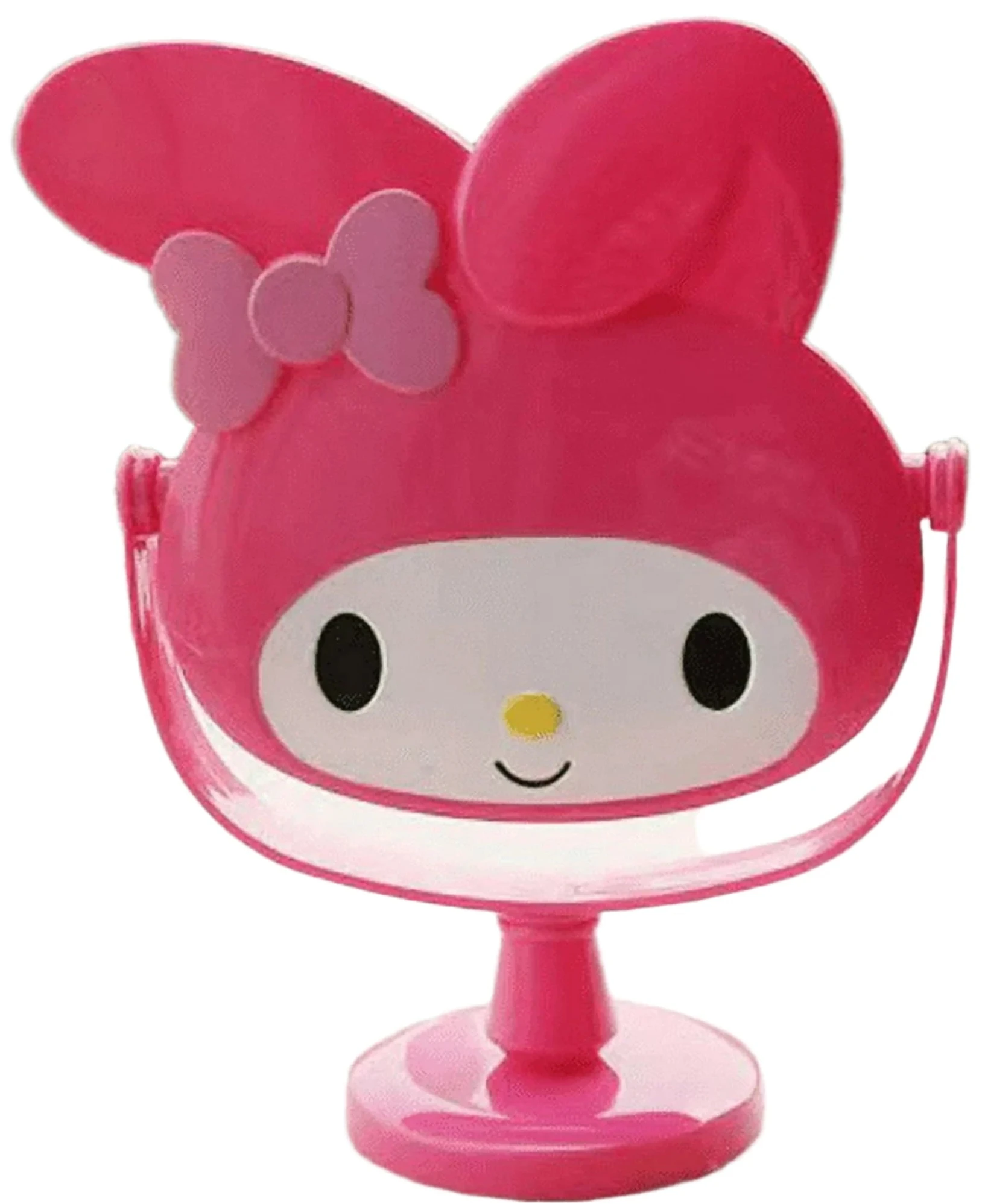 This My Melody Rotating Vanity Mirror, features the beloved Sanrio character, in a perfect blend of cute and functional, making your beauty routine even more delightful. Adorned with My Melody’s iconic ears and bow, this mirror adds a cute flair to your space.