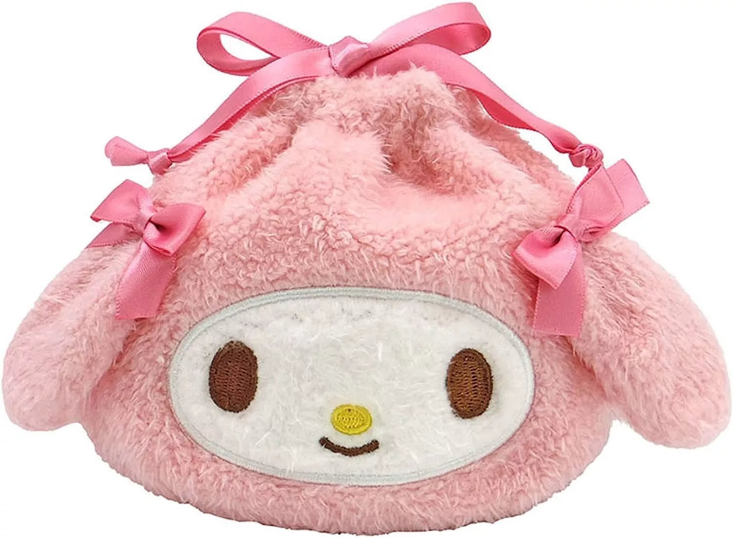 Keep your treasures safe and sweet with our Cinnamoroll Round Drawstring Plush Pouch! This adorable storage solution features everyone's favorite fluffy puppy in a perfectly round, huggable design. Made with super-soft plush material, this versatile pouch combines functionality with kawaii charm. The secure drawstring closure keeps your belongings protected while Cinnamoroll's signature floppy ears and gentle smile make organization delightfully cute. Perfect for storing small items!