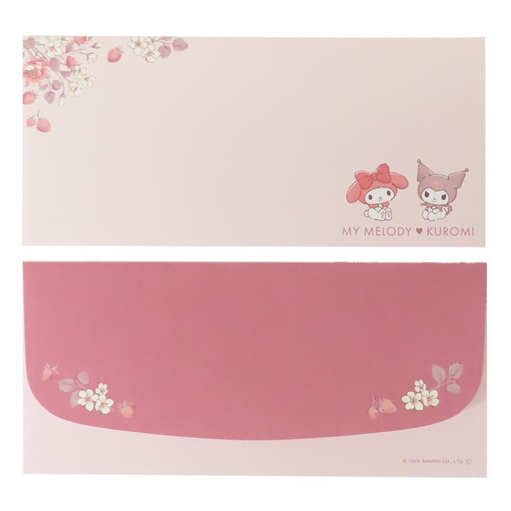 This classic Sanrio letter set combines adorable design with thoughtful functionality. With notepaper suited for both vertical and horizontal writing, it offers flexibility for different styles of notes and letters. Complete with envelopes and matching stickers, it’s perfect for sending heartfelt messages or adding a cute touch to your stationery collection.