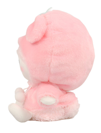 Celebrate the sweetest of friendships with our My Sweet Piano Loves My Melody Friend Pink Hoodie Plushie! This adorable plush features Sweet Piano dressed in a cozy pink hoodie inspired by her best friend My Melody, making it an extra special piece. Crafted from premium soft materials, this heartwarming plushie captures the essence of Sanrio's beloved friendship duo. Whether you're a dedicated collector or simply love the magic of Sanrio friendships, this Sweet Piano plush is perfect for cuddles and display