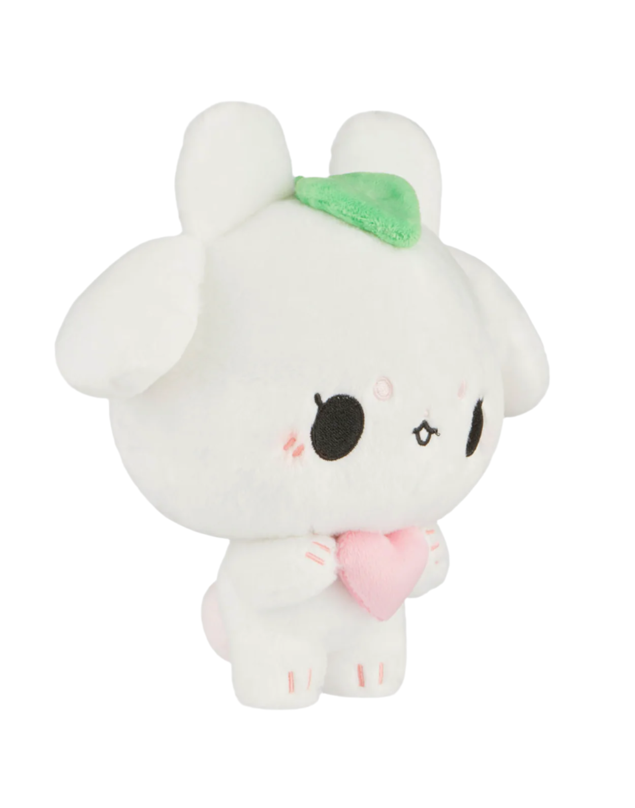 This charming Mystical "Inusagi" Bear-Bunny Plushie features a crisp green leaf atop her head, serving as a unique and whimsical accessory. With a fluffy tail and intricate embroidered details, Inusagi brings a touch of nature's charm into your home. Perfect for snuggles or as a whimsical decorative piece, this plushie is sure to brighten your day with its adorable presence.