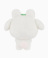 This charming Mystical "Inusagi" Bear-Bunny Plushie features a crisp green leaf atop her head, serving as a unique and whimsical accessory. With a fluffy tail and intricate embroidered details, Inusagi brings a touch of nature's charm into your home. Perfect for snuggles or as a whimsical decorative piece, this plushie is sure to brighten your day with its adorable presence.