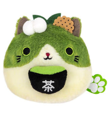 Satisfy your love for plushies and matcha with the Neko Dango Matcha Green Tea Cat Dumpling Plushie! This adorable cat-shaped dumpling plush is designed to look like a sweet little dango, inspired by the rich, earthy tones of matcha green tea. With its round shape, soft fabric, and cute embroidered face, this plushie is perfect for snuggles or displaying as a charming decor piece.

"Neko Dango" means cat dumpling and is a series of little cats dressed up as your favorite snacks. Kyoto is known as the matcha