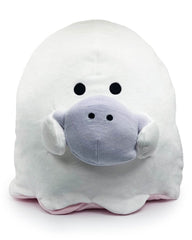 Obakane (also Obakenu) - one of Japan’s popular and emerging new series in the kawaii world!  Die by the power of cuteness and promptly resurrect by the power of said cuteness with this giant ghost plushy. Donning classic white ghostly garb holding purple plushy friend, the owner of this Obakane Classic Funky Ghost Large Plushie completes the charming trio.