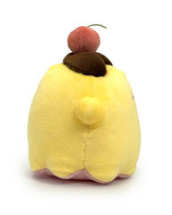 Clever and cute Pompompurin -inspired Ghost mashup plushie. This Obakane Funky Cherry Top Pudding Ghost Plushie is a subtle nod to one of Sanrio’s most popular characters.