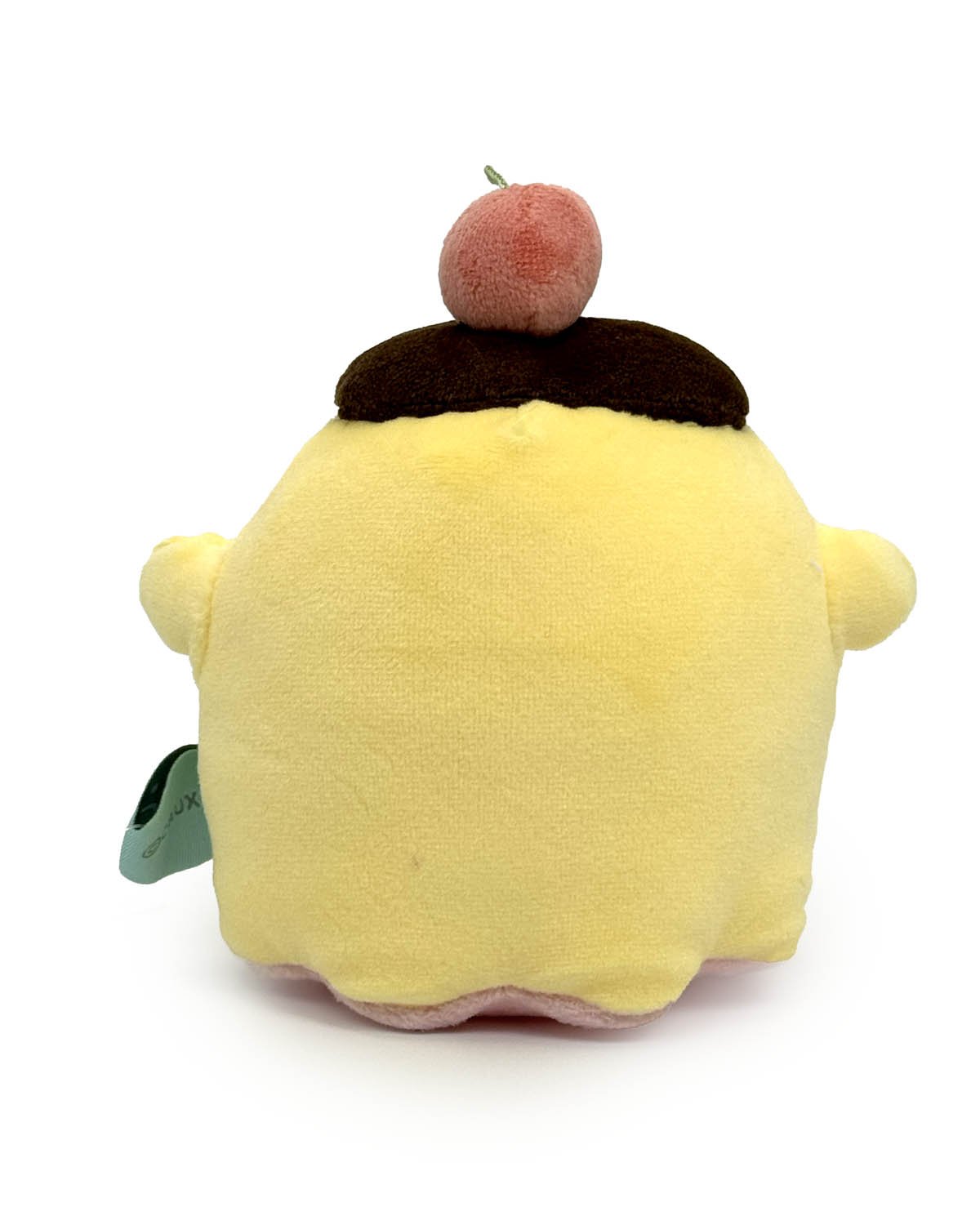 Clever and cute Pompompurin -inspired Ghost mashup plushie. This Obakane Funky Cherry Top Pudding Ghost Plushie is a subtle nod to one of Sanrio’s most popular characters.