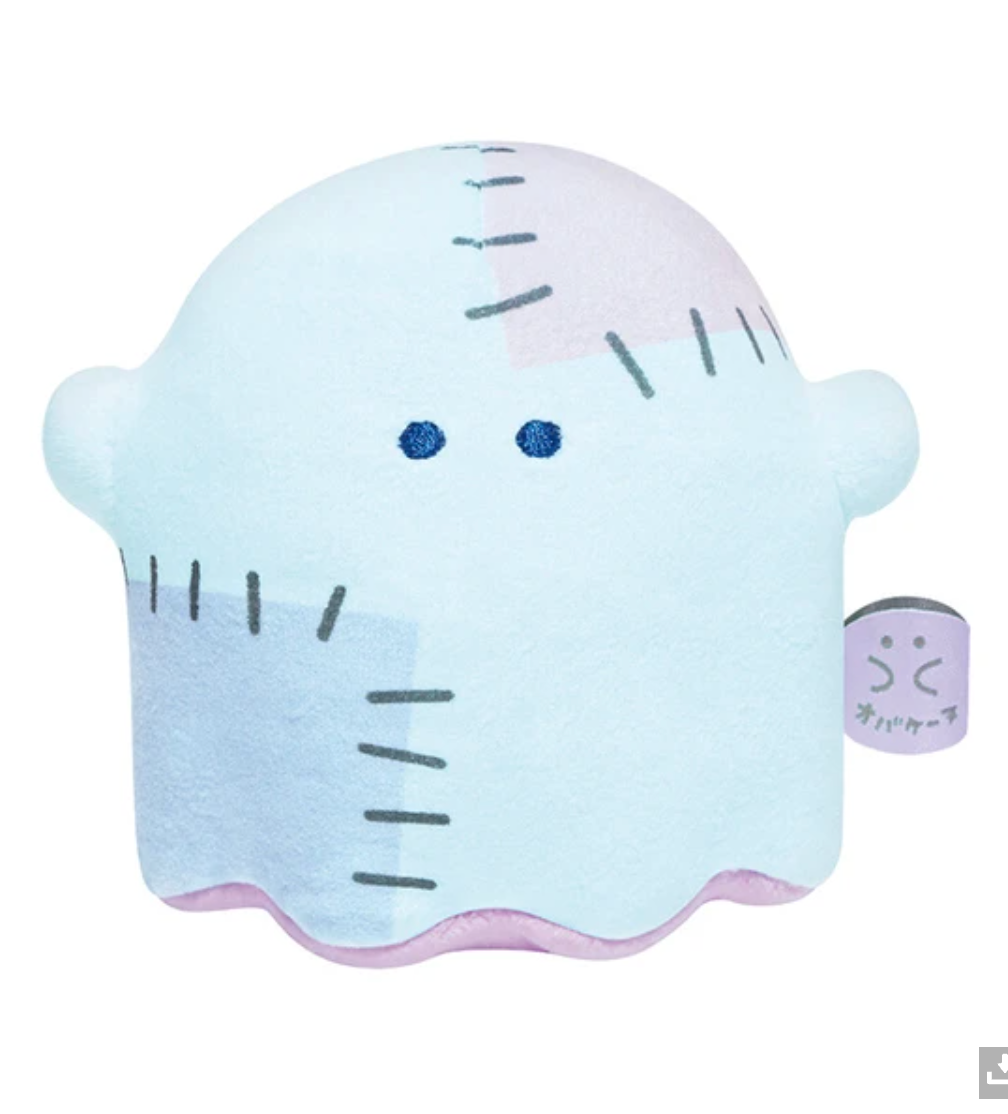 Soft and fluffy, little ghost- Obakane Funky Patchwork Ghost Plushie, your new spooky friend dons a purple and blue patchwork sheet. Surprisingly versatile: next to a farm house, it’s very country chic. Next to Coraline, it’s very Tim Burton.