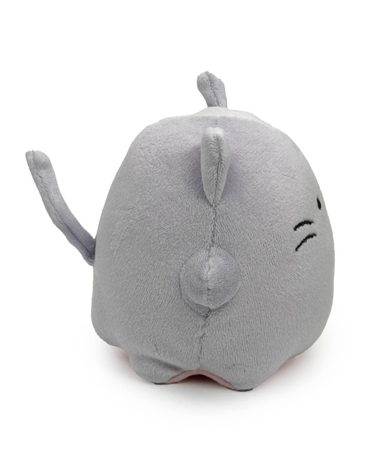 The Obakane Funky Purple Cat Ghost Plushie is dressed in the purr-fect disguise - this delightful purple cat ghost plushie combines the whimsical charm of a ghost with the adorable appeal of a feline friend.