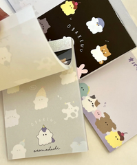 Obakane (also Obakenu) is one of Japan’s popular and emerging new series in the kawaii world!   Obakenu Ghost Mini Kawaii Notepads feature two different designs, printed in full color. Quality and chic holographic binding, yet easy tear-out sheets.